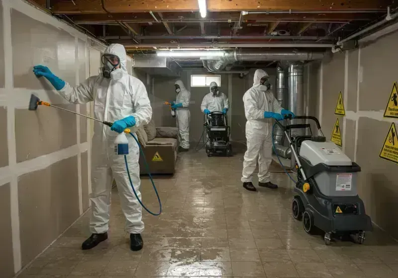 Basement Moisture Removal and Structural Drying process in Sedgwick County, CO